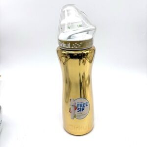 New Cirkul Chrome Gold Stainless Steel W/Free Sip 22oz. Sealed